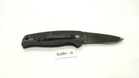 Ridge Runner Model RR612 Folding Pocket Knife Liner Lock Combo Edge Blk *Various