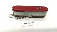 Vtg Victorinox Champion Officier Suisse SAK Folding Pocket Knife Mag Glass 91mm