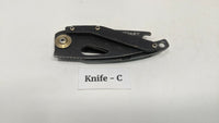 Coast Model FX200 Folding Pocket Knife Frame Lock All Black Bottle Opener Handle