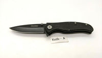 Tac-Force TF-420 Speedster Folding Pocket Knife Spring Assisted Plain Liner Blk