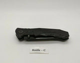 MTech USA MT-378 Folding Pocket Knife Stainless Tanto Plain Edge Liner Lock Blk