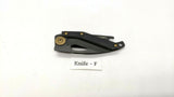 Coast Model FX200 Folding Pocket Knife Frame Lock All Black Bottle Opener Handle