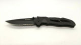 Atomic Bear Prepare To Survive Folding Pocket Knife Combo Liner All Black G10