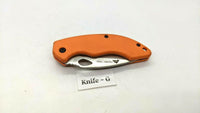 Ozark Trail Outdoor Equipment Folding Pocket Knife Combo Edge Liner Lock Orange