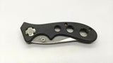 Frost Cutlery Folding Pocket Knife Stainless Steel Plain Edge Liner Lock ABS Blk