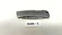 Winchester Stainless Steel Folding Pocket Knife Plain Edge Lockback Drop Point