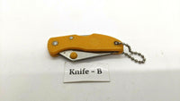 Ridge Runner Keychain Small Lockback Folding Pocket Knife Plastic **Various**