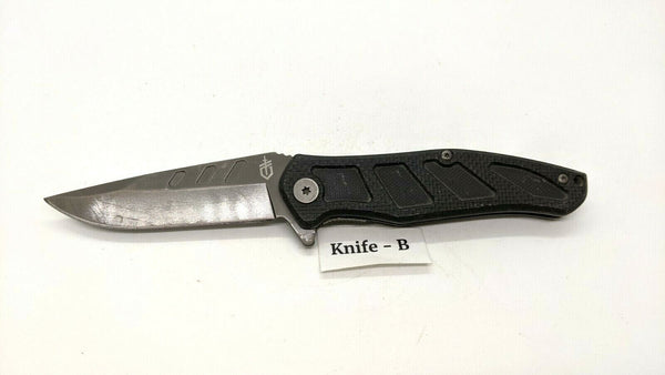 Gerber Counterpart Folding Pocket Knife Plain Edge Liner Lock Black G10 Handle