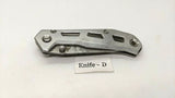 Gerber Airlift Silver Folding Pocket Knife Stainless Steel Frame Lock Plain Edge