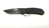 Husky Black Single Combo Edge Blade Folding Pocket Knife Liner Lock **Various**