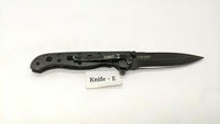 CRKT Flipper M16-01KS Carson Design Folding Pocket Knife Plain Edge Frame Lock