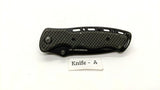 Sheffield Black Carbon Fiber Style Folding Pocket Knife Plain Edge Liner Lock