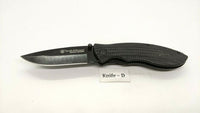 Smith & Wesson SWA15 Folding Pocket Knife Extreme Ops Liner Lock Plain Black G10