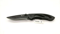 Northwest Trail W9345 Folding Pocket Knife Combo Edge Liner Lock Skeleton Black