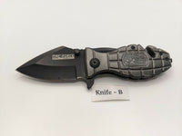 Tac-Force Speedster One Shot One Kill Sniper Grenade Folding Pocket Knife Plain