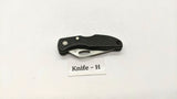 Maxam Small Black Falcon Folding Pocket Knife Lockback Combo Edge Plastic Handle