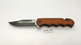 Tac-Force TF-809 Assisted Folding Pocket Knife Pakkawood Handle Liner Plain Edge