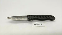 Gerber EVO Jr Folding Pocket Knife Combo Edge Liner Lock Black Anodized Aluminum