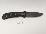 Smith & Wesson Extreme Ops SWA6 Folding Pocket Knife Plain Edge Liner Lock Black
