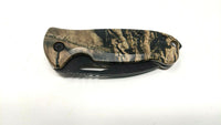 Mossy Oak Tactical Folding Pocket Knife Liner Lock Plain Edge Camo  **Various**