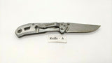 Gerber Airlift Silver Folding Pocket Knife Stainless Steel Frame Lock Plain Edge
