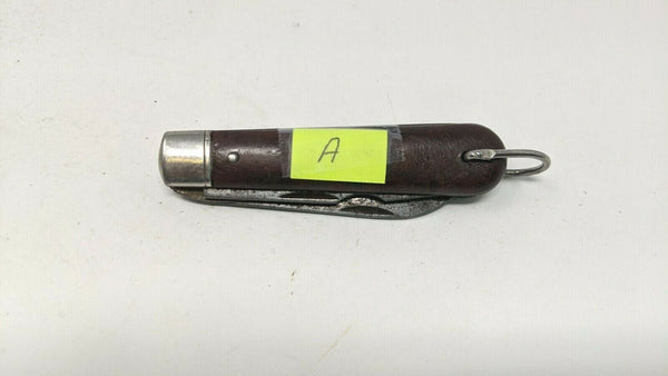 Vintage Colonial Prov USA Electrician's Folding Pocket Knife 3 Pin **Various**
