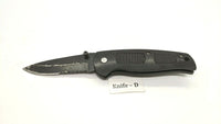 Ridge Runner Model RR612 Folding Pocket Knife Liner Lock Combo Edge Blk *Various