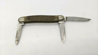 Vintage Schrade Walden NY USA #855 Stockman Folding Pocket Knife 3 Blades 46-73