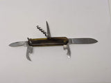 INOXD 6 Blade Multi Tool Pocket Knife Can Opener Bottle Opener Remer Cork Screw