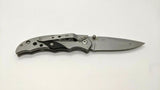 Frost Cutlery Folding Pocket Knife Plain Edge Liner Lock Stainless Steel w/G10