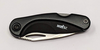 Moose ESP K&R ASI#63770 Folding Pocket Knife Black Handle Combo Blade