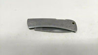 Winchester Stainless Steel Folding Pocket Knife Plain Edge Lockback Drop Point