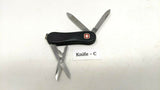 Wenger Esquire Swiss Army Knife 3-Tool Scissors Nail File Evolution Style Scales