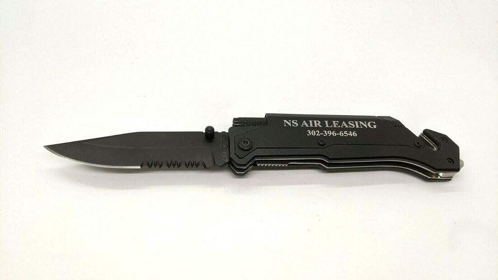 Belzig Tools Guardian Tactical Folding Pocket Knife Combo Liner Flashl –