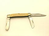 Vtg Imperial USA 4435 Frontier Stockman Folding Pocket Knife Scrimshaw 3 Blades