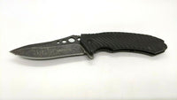 WarTech USA Tactical Folding Pocket Knife Assisted Plain Frame 1065 Stainless