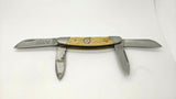 Whitetail Cutlery 4 Blade Congress Folding Pocket Knife Stag/Antler Handle Plain