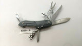 XGear 10 In 1 Multi Tool Stainless Steel Saw Scissors Corkscrew Screw Drivers