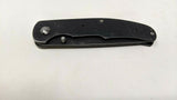 Maxam Stainless Steel Folding Pocket Knife Black Frame Lock Plain Trailing Point