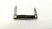 Vtg Case XX 6233 SS 2 Blade Pen Folding Pocket Knife Brown Jigged Bone 1990-93