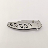 Unbranded GK21 Skeleton Handle Clip Point Plain Edge Folding Pocket Knife