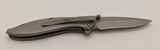 Frost Cutlery Silver Liner Lock Plain Edge Blade Drop Point Pocket Knife w/Clip