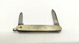 Vtg Imperial Prov RI USA Folding Pocket Knife 2.75" Gold Scroll 2 Blades 1956-80