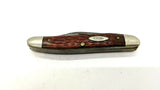 Vtg Case XX 087PE 3 Blade Stockman Folding Pocket Knife 1965-69 Red Jigged Bone