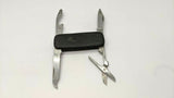 Rare Vintage Small Sharex Japan Folding Pocket Knife Multi Tool Scissors Black