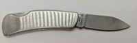 Victory Powerline Services Lockback Drop Point Blade Silver Color Pocket Knife