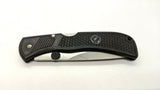 Frost Cutlery Flying Falcon Large Folding Pocket Knife Lockback Combo Edge Black