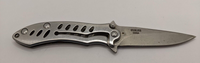 Hunter's Advantage Stainless Steel Folding Pocket Knife Plain Blade Drop Point