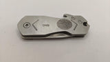 Bear Edge Keychain Knife/Bottle Opener 1.8" Satin 61523 w/"BAG" Initials & Print
