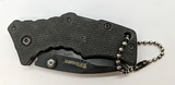 Blauer Lockback Plain Drop Point Blade Black Color Folding Pocket Knife